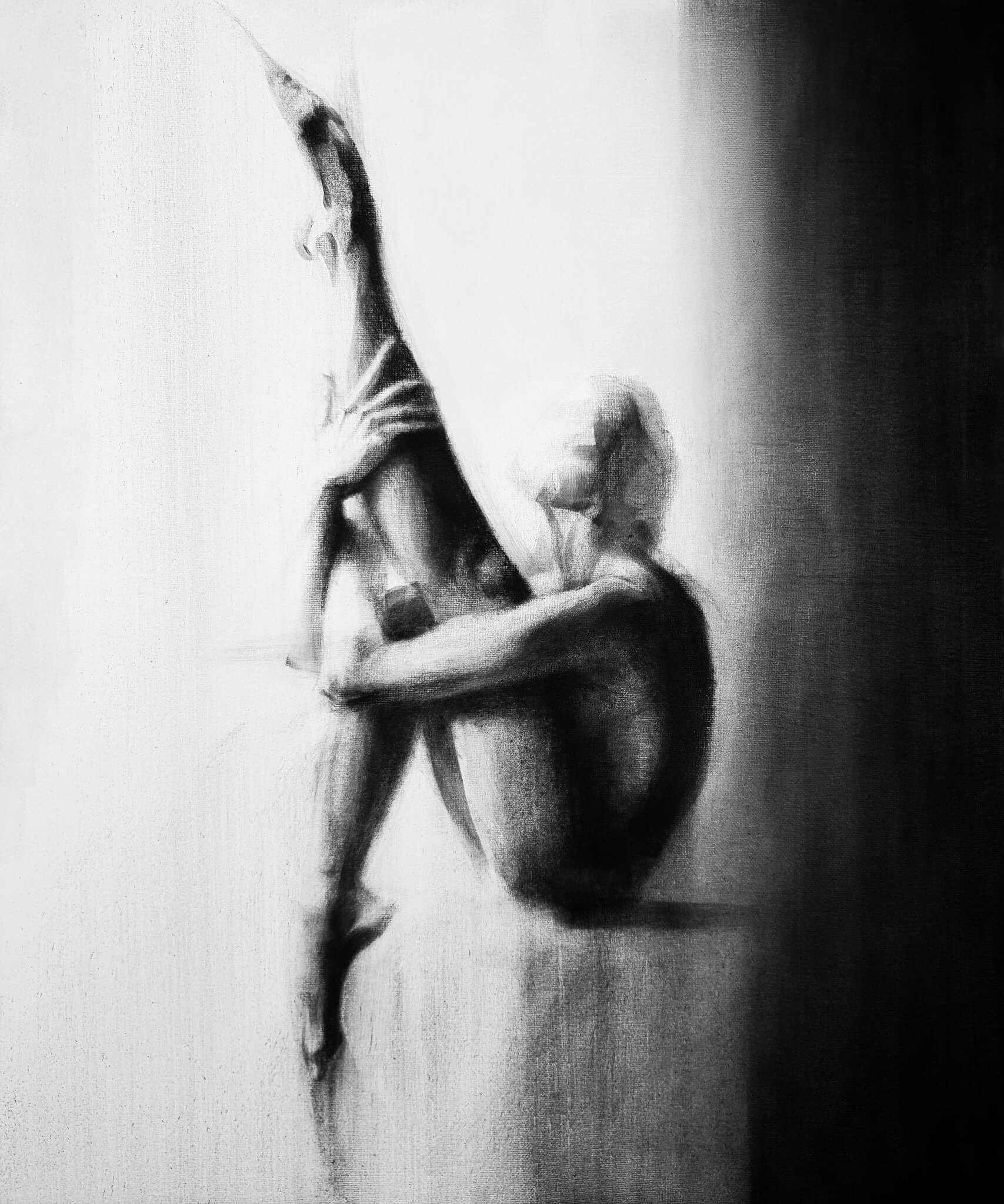 Custom portrait artist Australia portrait commission Oil pastel figure artist Melbourne album art commission book cover commission charcoal commission